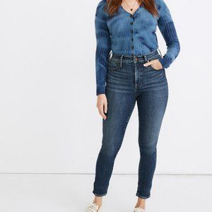 NWOT Madewell Petite Curvy High-Rise Skinny Jeans in Cordell Wash